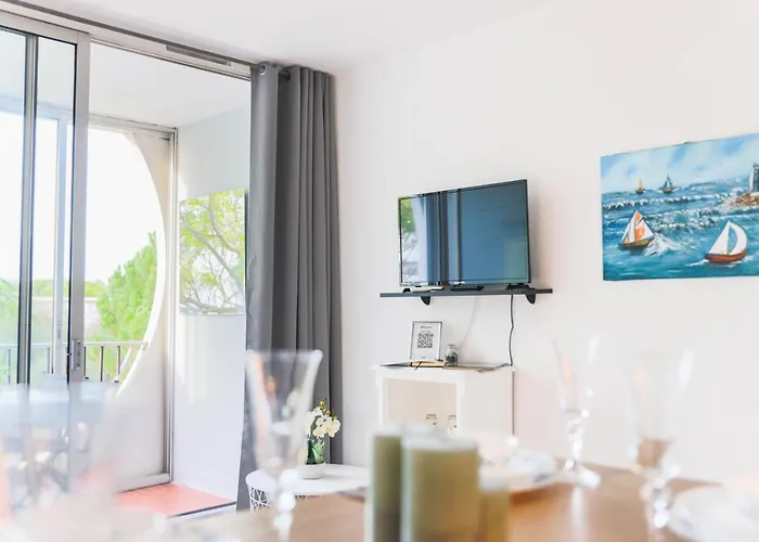 L'epicentre - Clim - Vu Sur Port- Terrasse -plage Pros Services Apartment La Grande-Motte