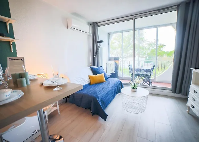 L'epicentre - Clim - Vu Sur Port- Terrasse -plage Pros Services * Λα Γκραντ-Μοτ